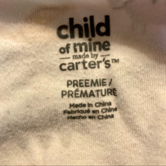 Child of Mine Boys Footed Pajamas Preemie 2 piece - Picture 7 of 11